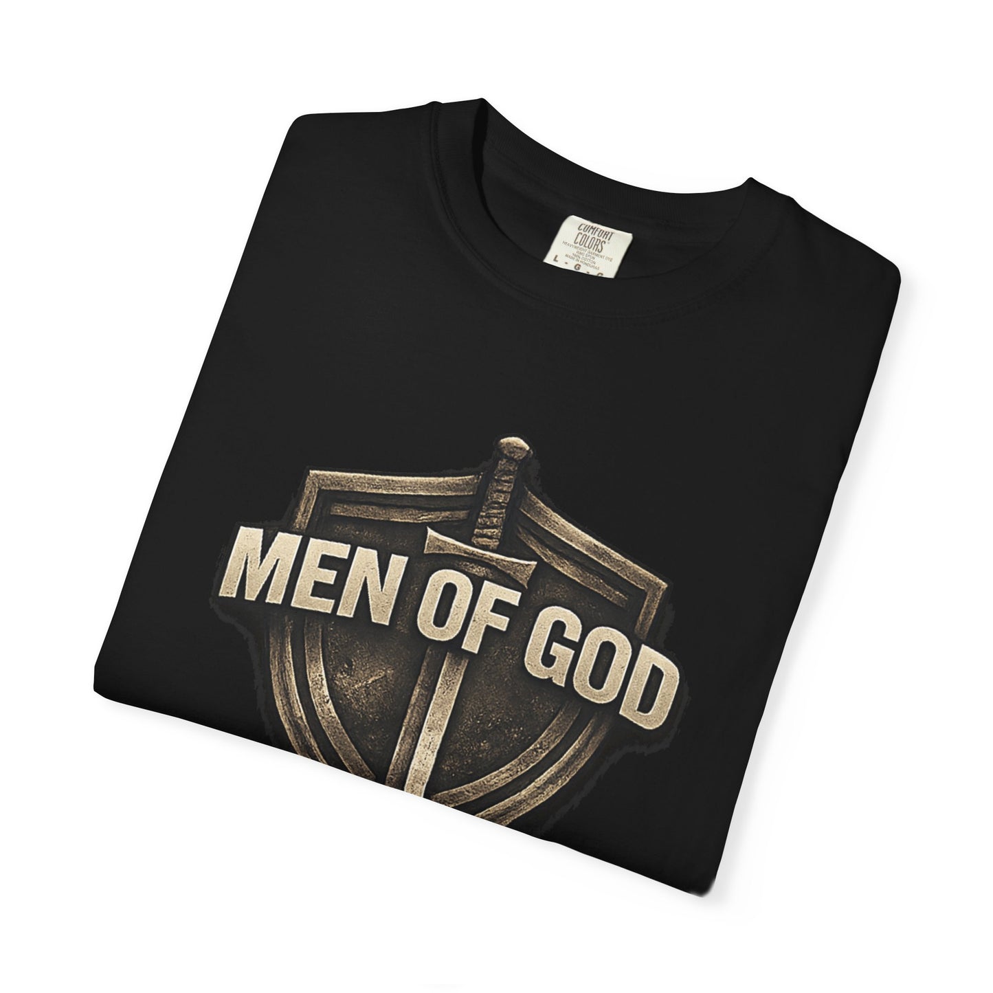 Men of Valor Shield T-Shirt — 'Stand' Vintage Military Patch Tee