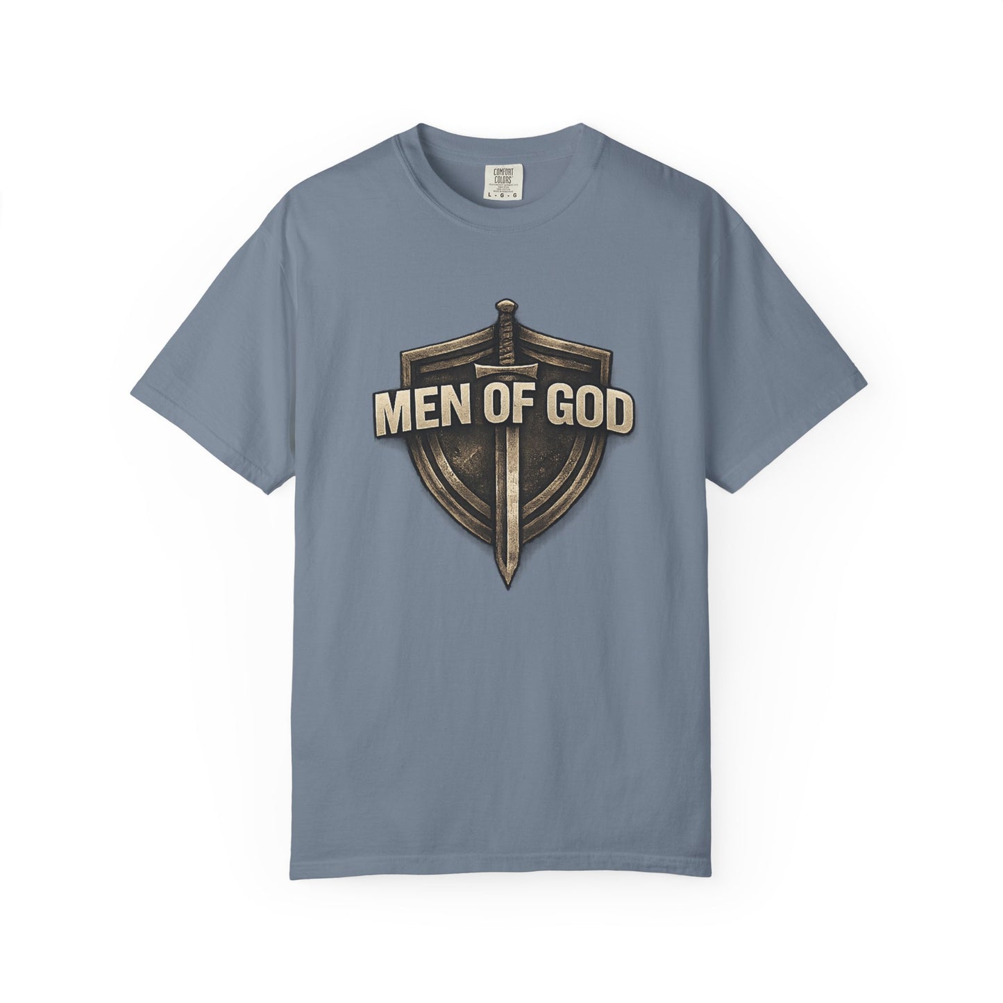 Men of Valor Shield T-Shirt — 'Stand' Vintage Military Patch Tee