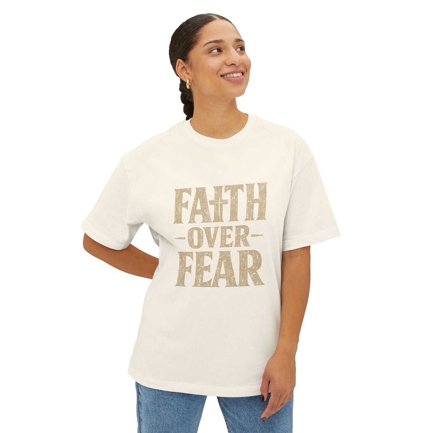 Faith Over Fear T-Shirt — Inspirational Christian Tee