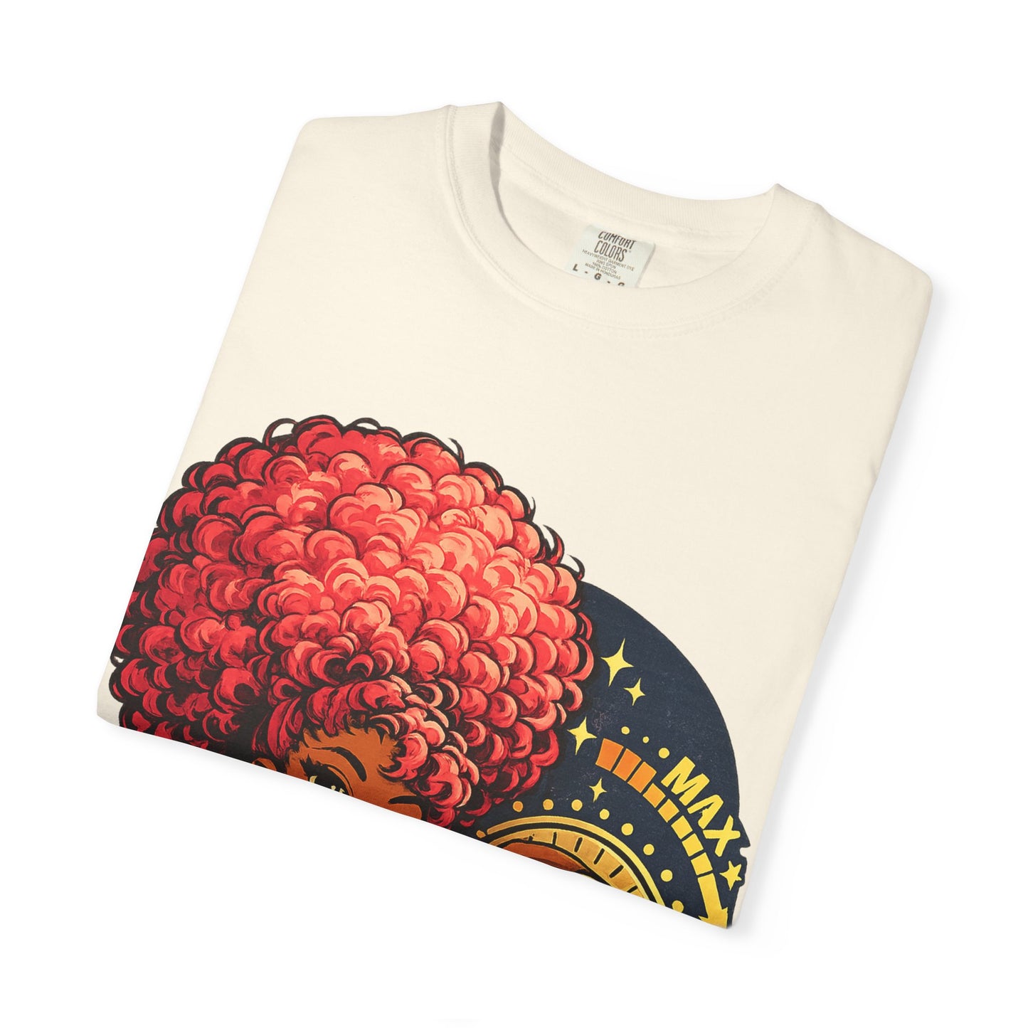 Afro Music Girl T-Shirt — 'Make Time' Vintage Tee