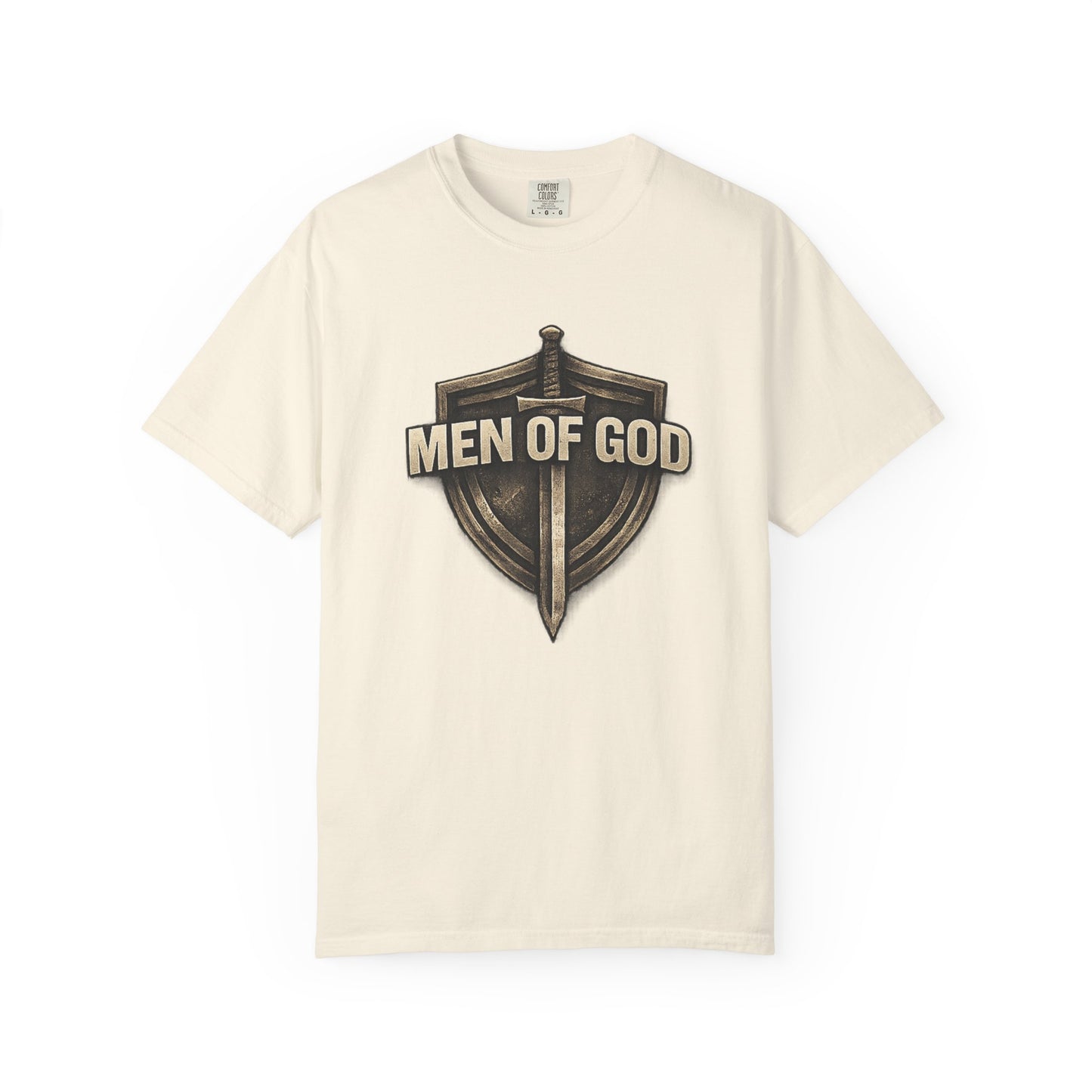 Men of Valor Shield T-Shirt — 'Stand' Vintage Military Patch Tee