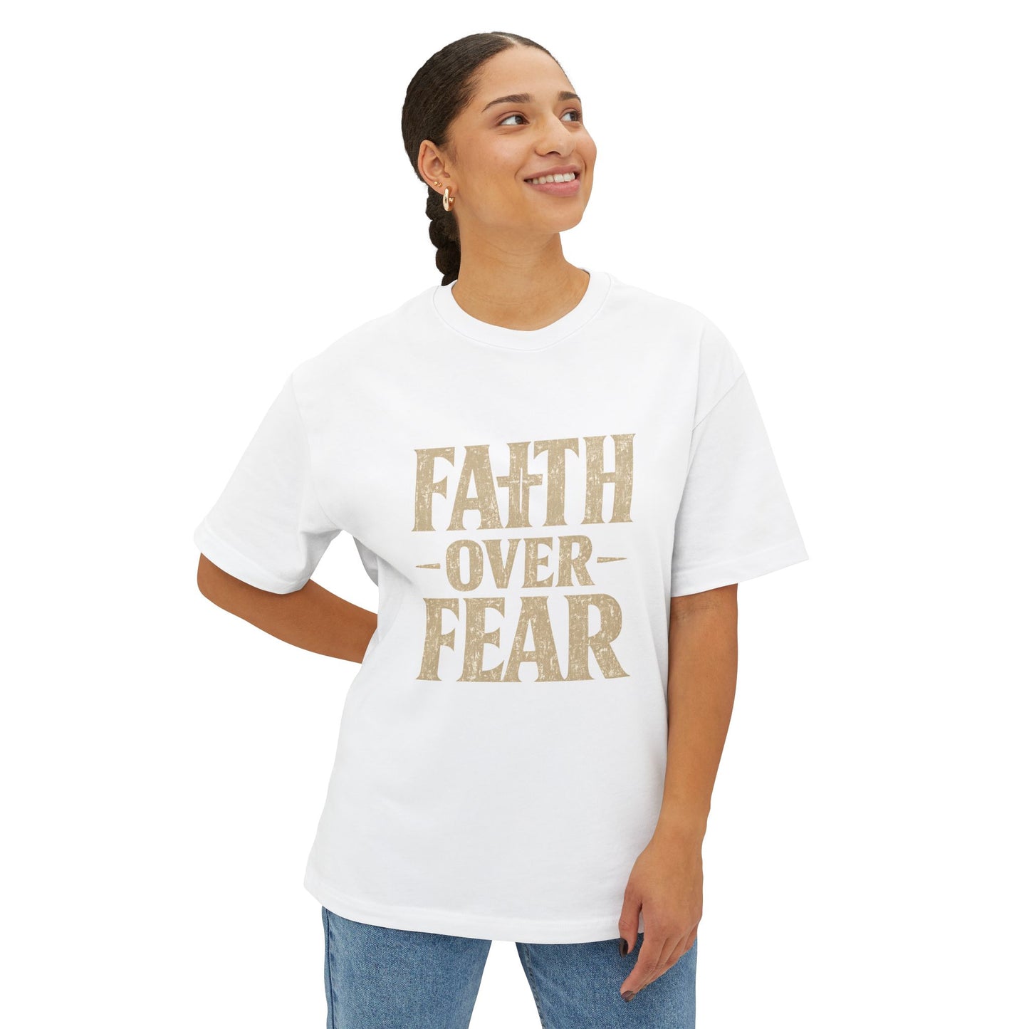 Faith Over Fear T-Shirt — Inspirational Christian Tee