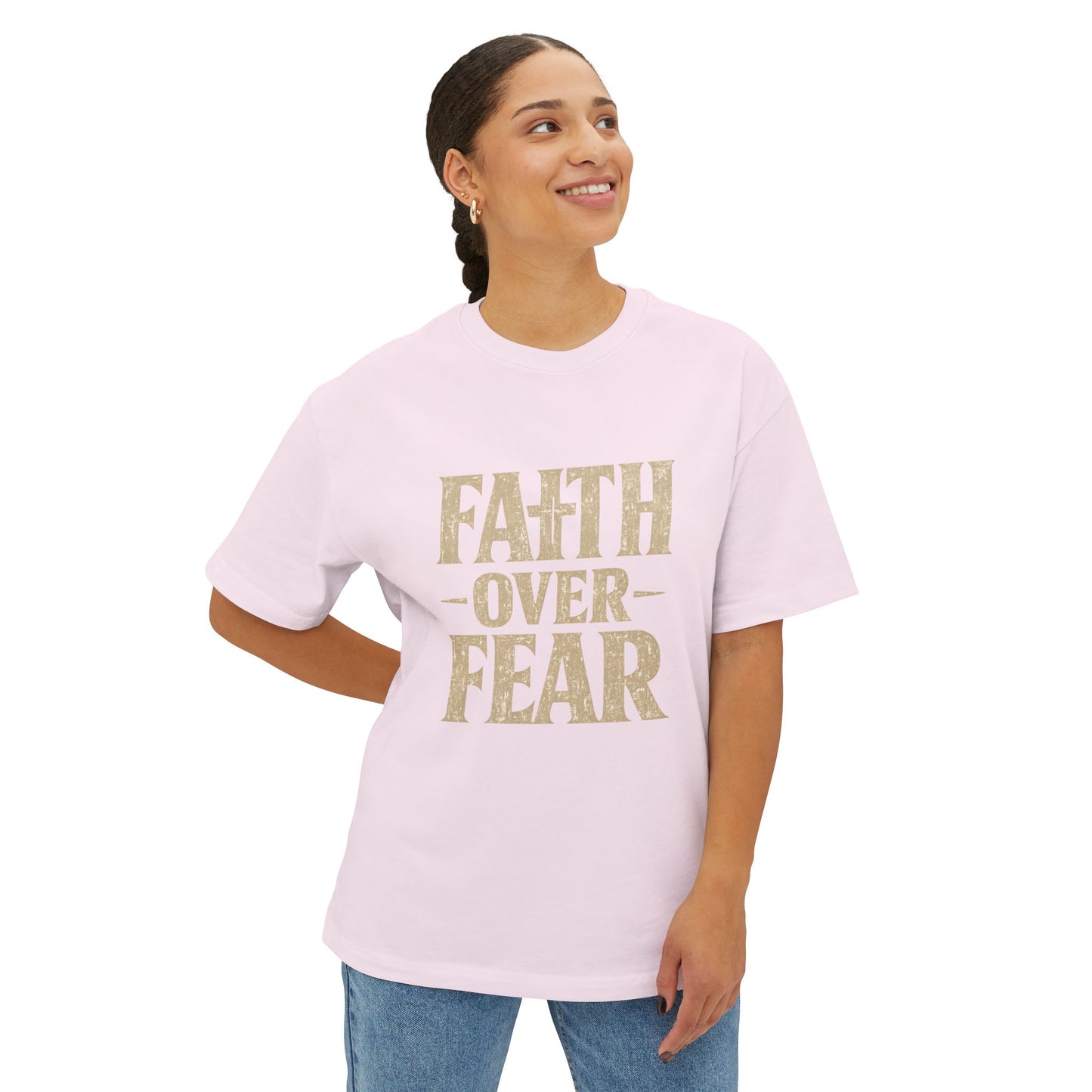 Faith Over Fear T-Shirt — Inspirational Christian Tee