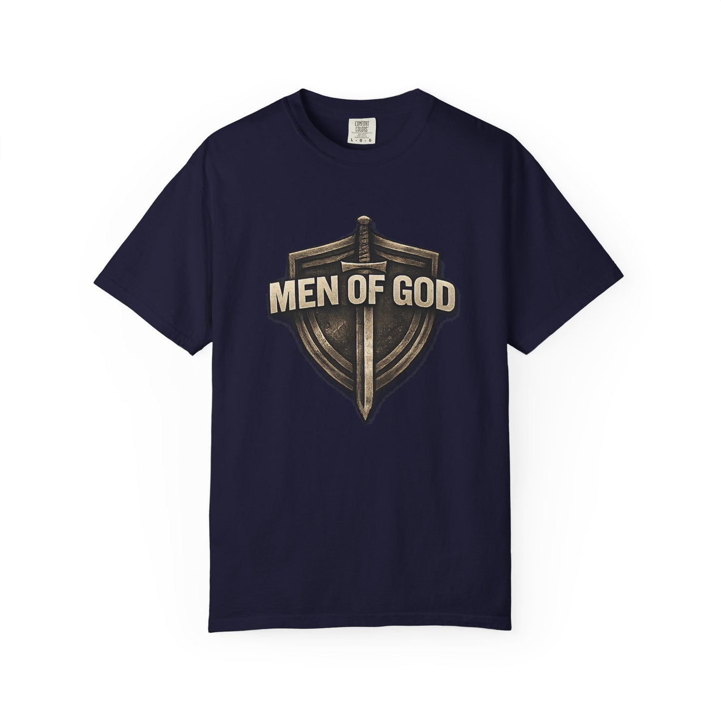 Men of Valor Shield T-Shirt — 'Stand' Vintage Military Patch Tee