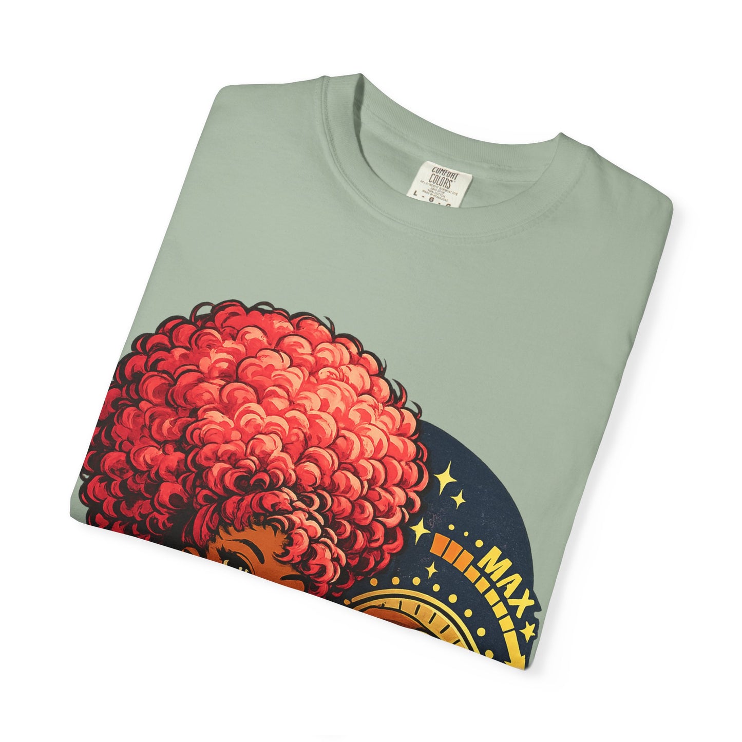 Afro Music Girl T-Shirt — 'Make Time' Vintage Tee