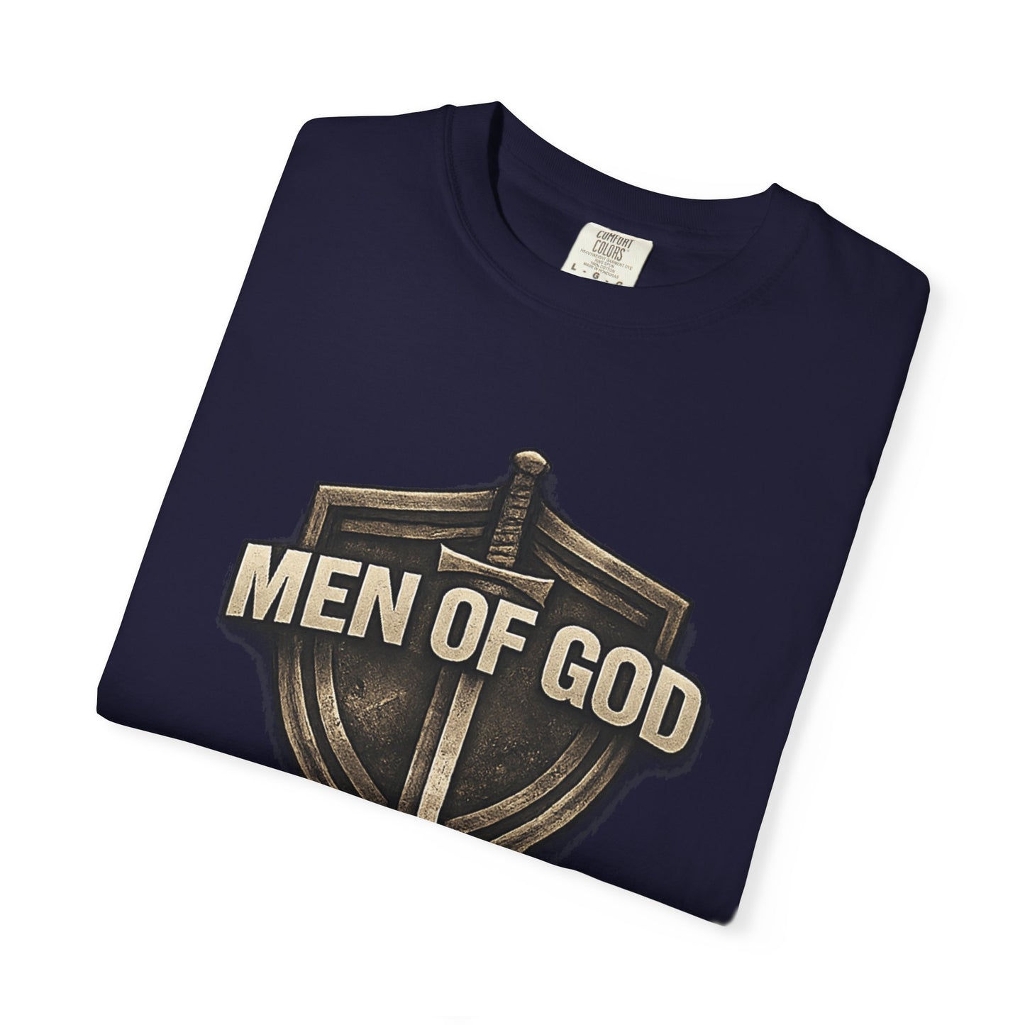 Men of Valor Shield T-Shirt — 'Stand' Vintage Military Patch Tee