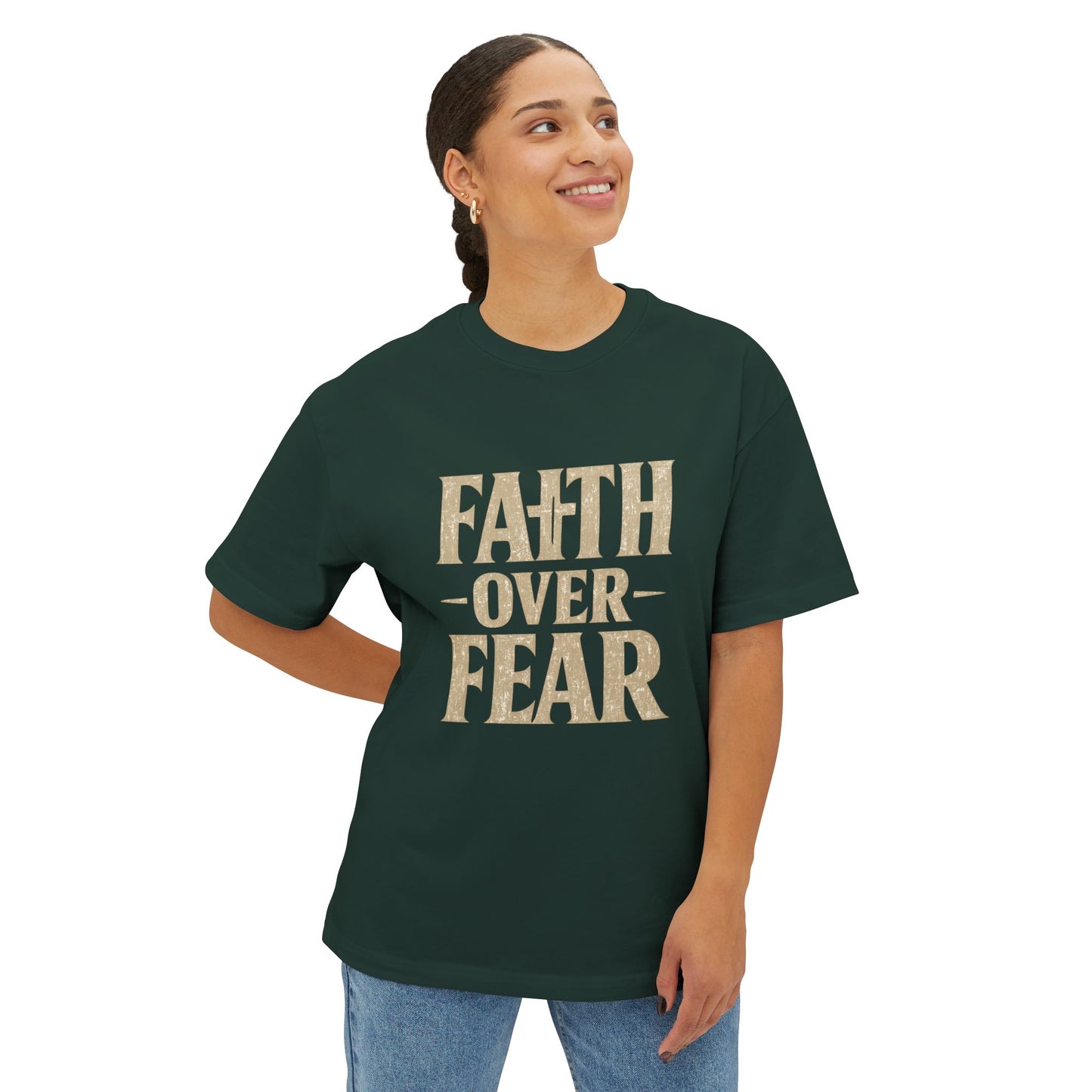 Faith Over Fear T-Shirt — Inspirational Christian Tee