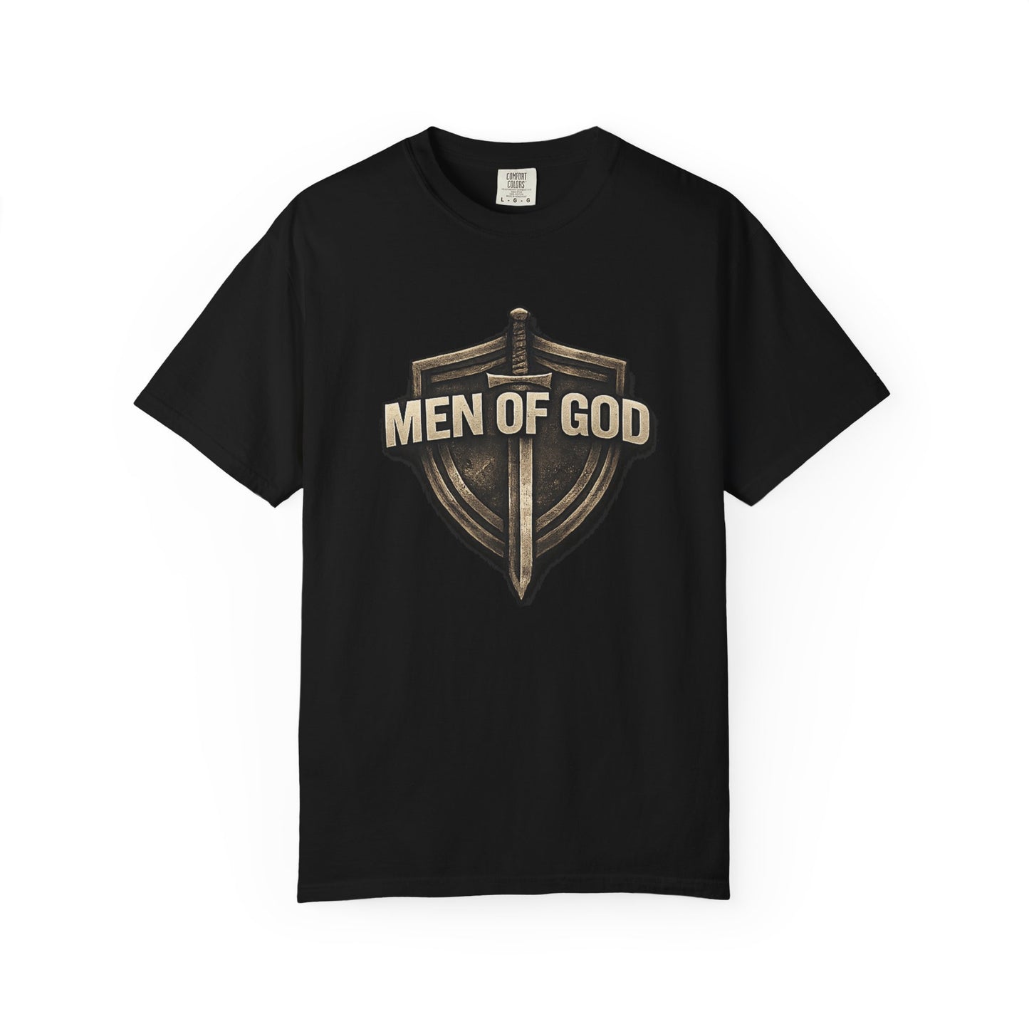 Men of Valor Shield T-Shirt — 'Stand' Vintage Military Patch Tee