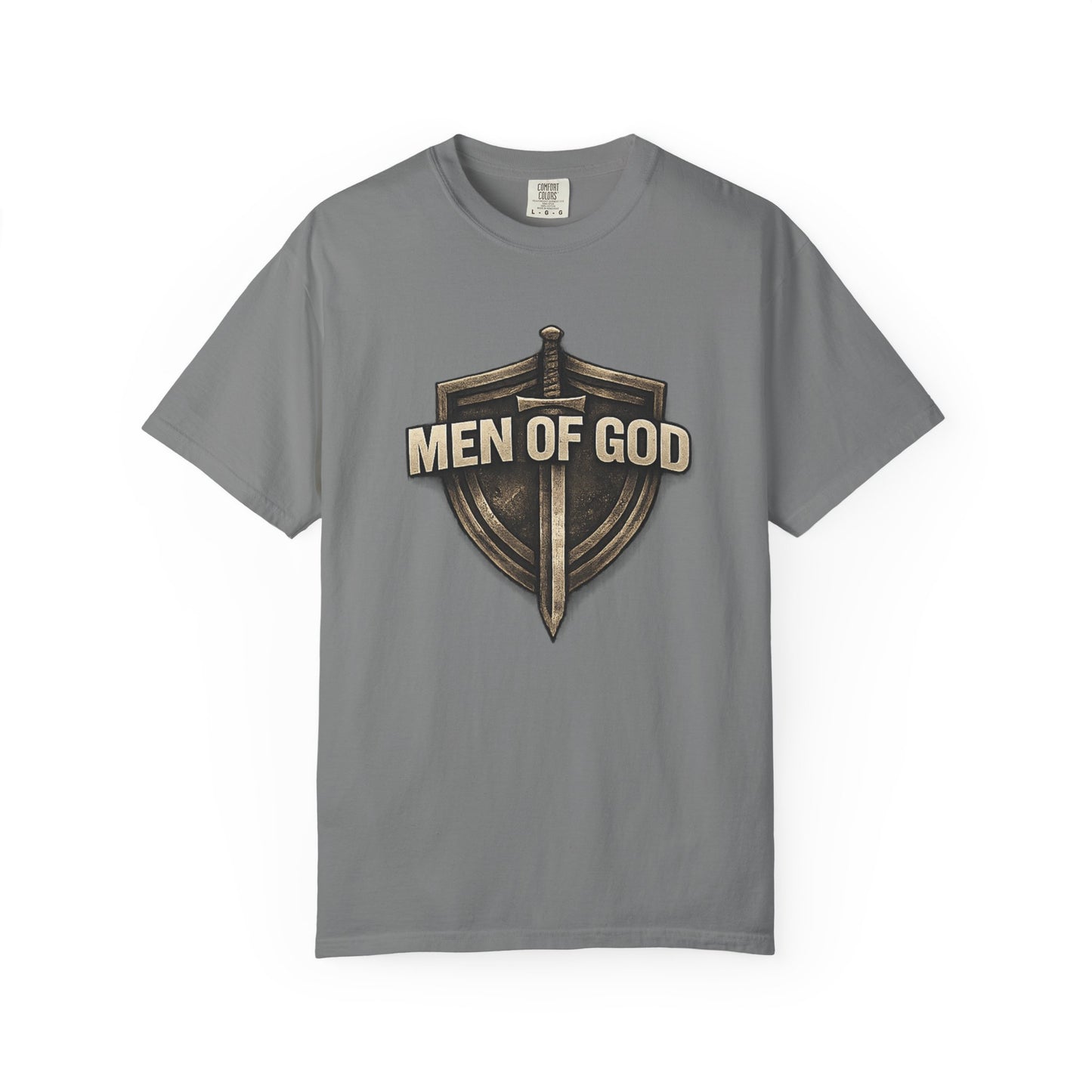 Men of Valor Shield T-Shirt — 'Stand' Vintage Military Patch Tee