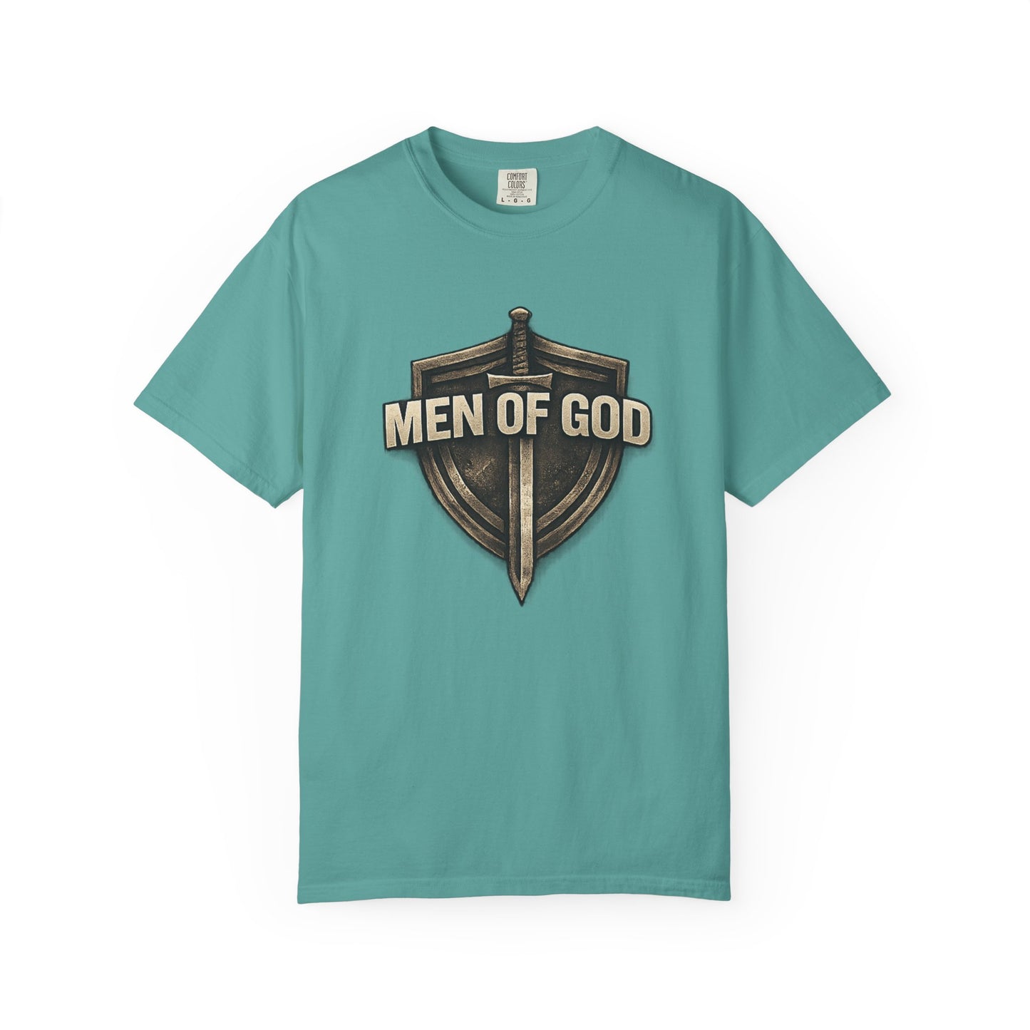 Men of Valor Shield T-Shirt — 'Stand' Vintage Military Patch Tee