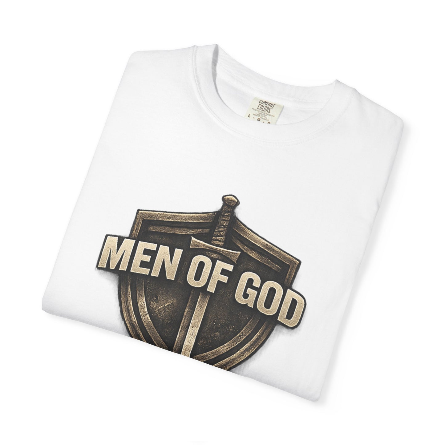 Men of Valor Shield T-Shirt — 'Stand' Vintage Military Patch Tee