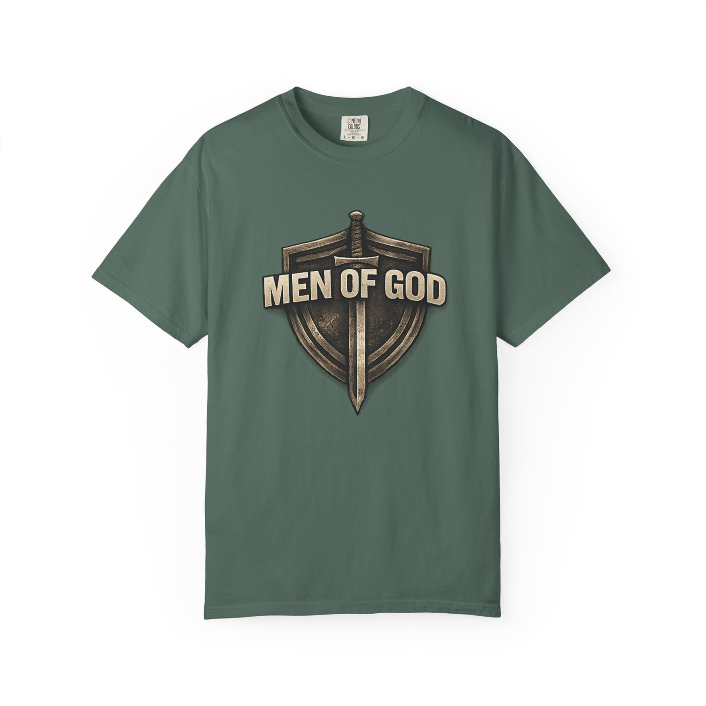 Men of Valor Shield T-Shirt — 'Stand' Vintage Military Patch Tee
