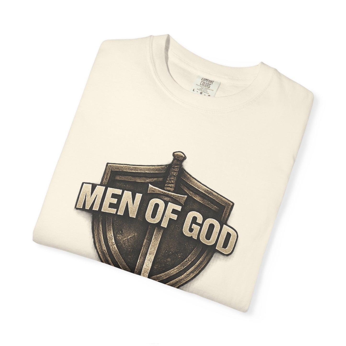 Men of Valor Shield T-Shirt — 'Stand' Vintage Military Patch Tee