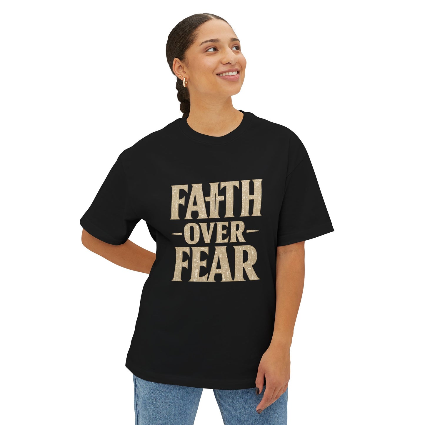 Faith Over Fear T-Shirt — Inspirational Christian Tee