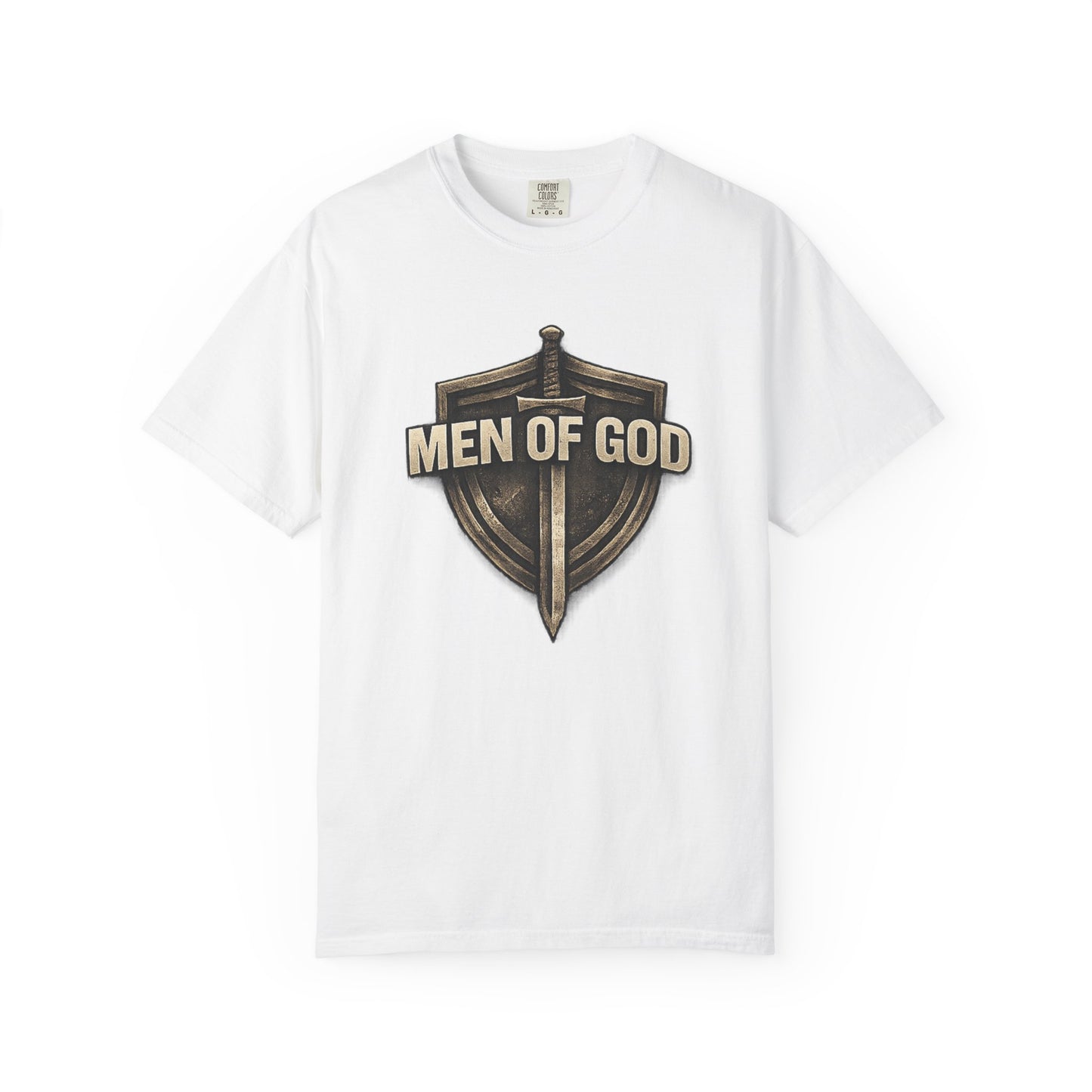 Men of Valor Shield T-Shirt — 'Stand' Vintage Military Patch Tee