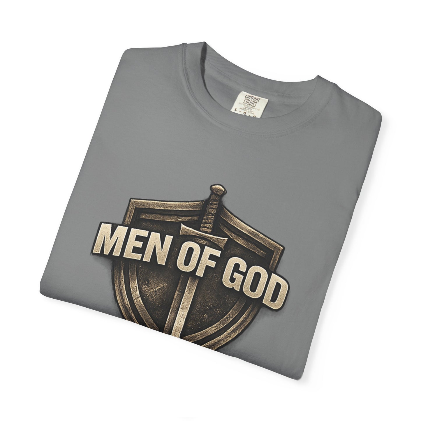 Men of Valor Shield T-Shirt — 'Stand' Vintage Military Patch Tee