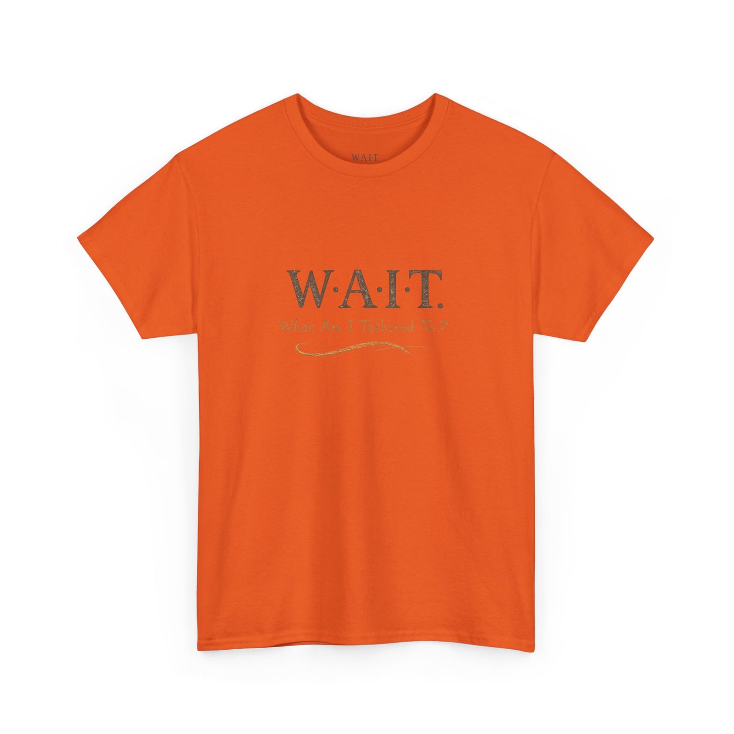 W.A.I.T. Tee — "What Am I Tethered To?" Inspirational Graphic T-Shirt