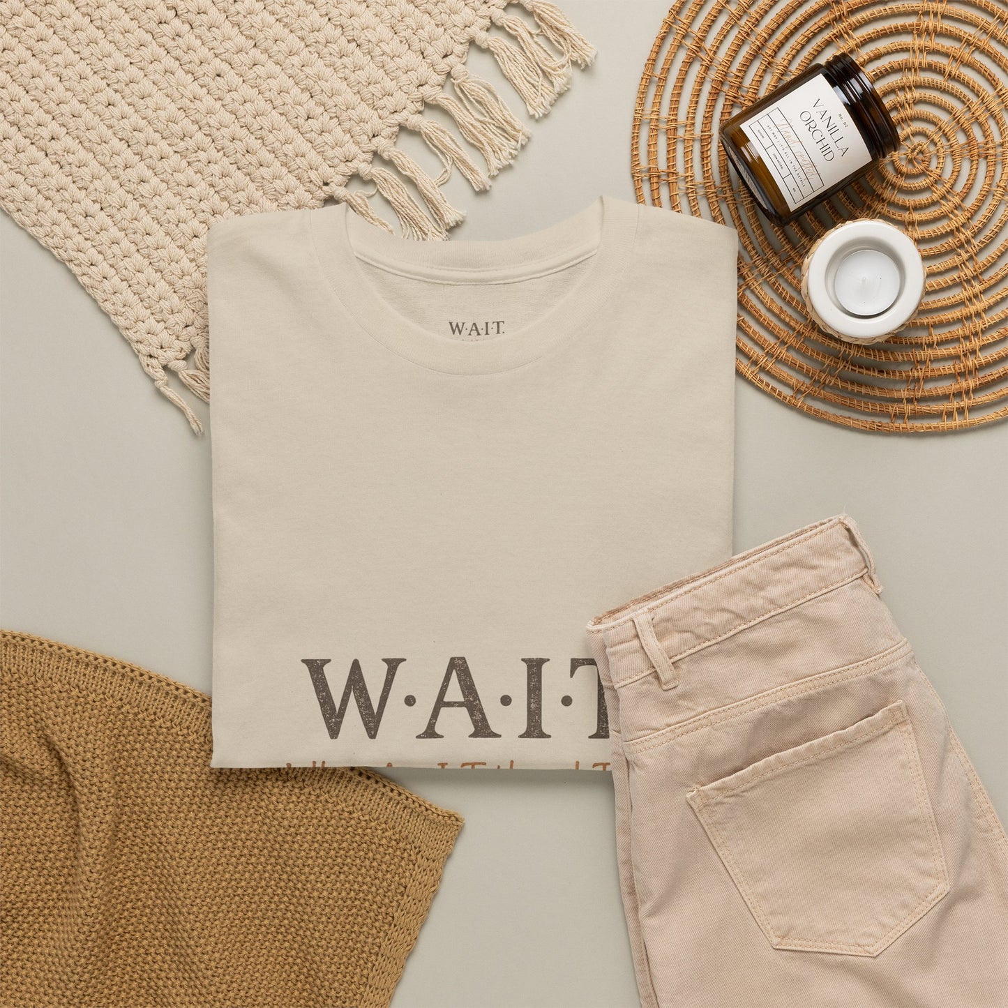 W.A.I.T. Tee — "What Am I Tethered To?" Inspirational Graphic T-Shirt