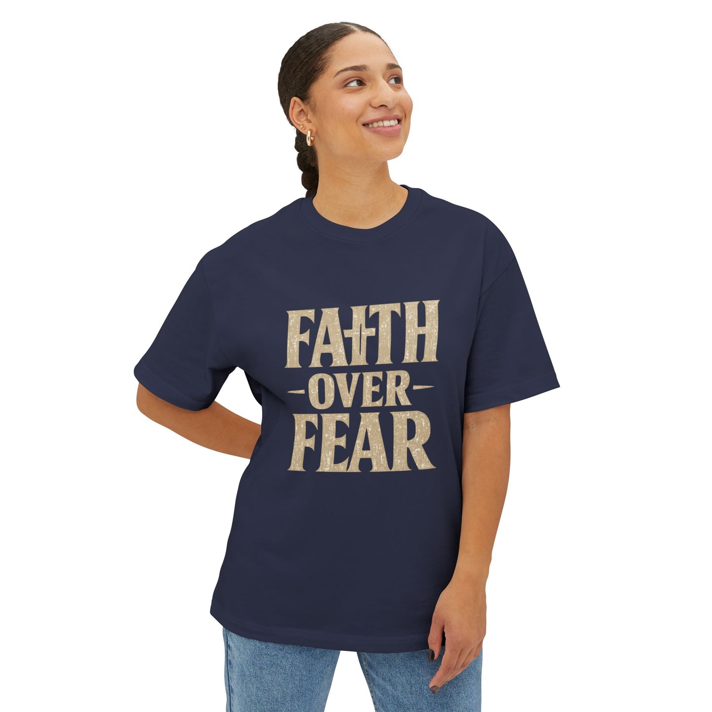 Faith Over Fear T-Shirt — Inspirational Christian Tee