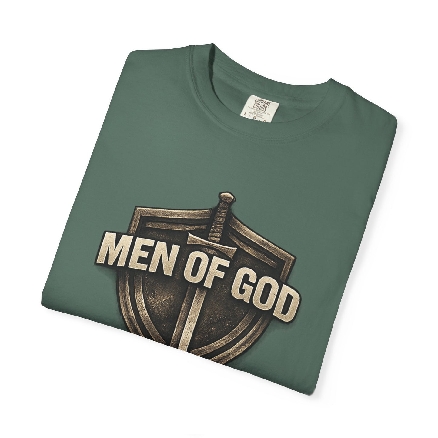 Men of Valor Shield T-Shirt — 'Stand' Vintage Military Patch Tee