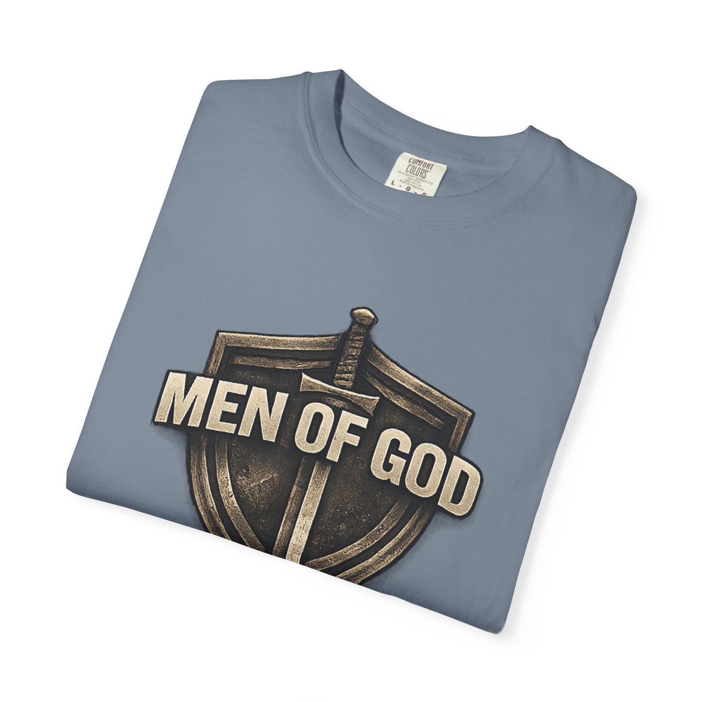 Men of Valor Shield T-Shirt — 'Stand' Vintage Military Patch Tee
