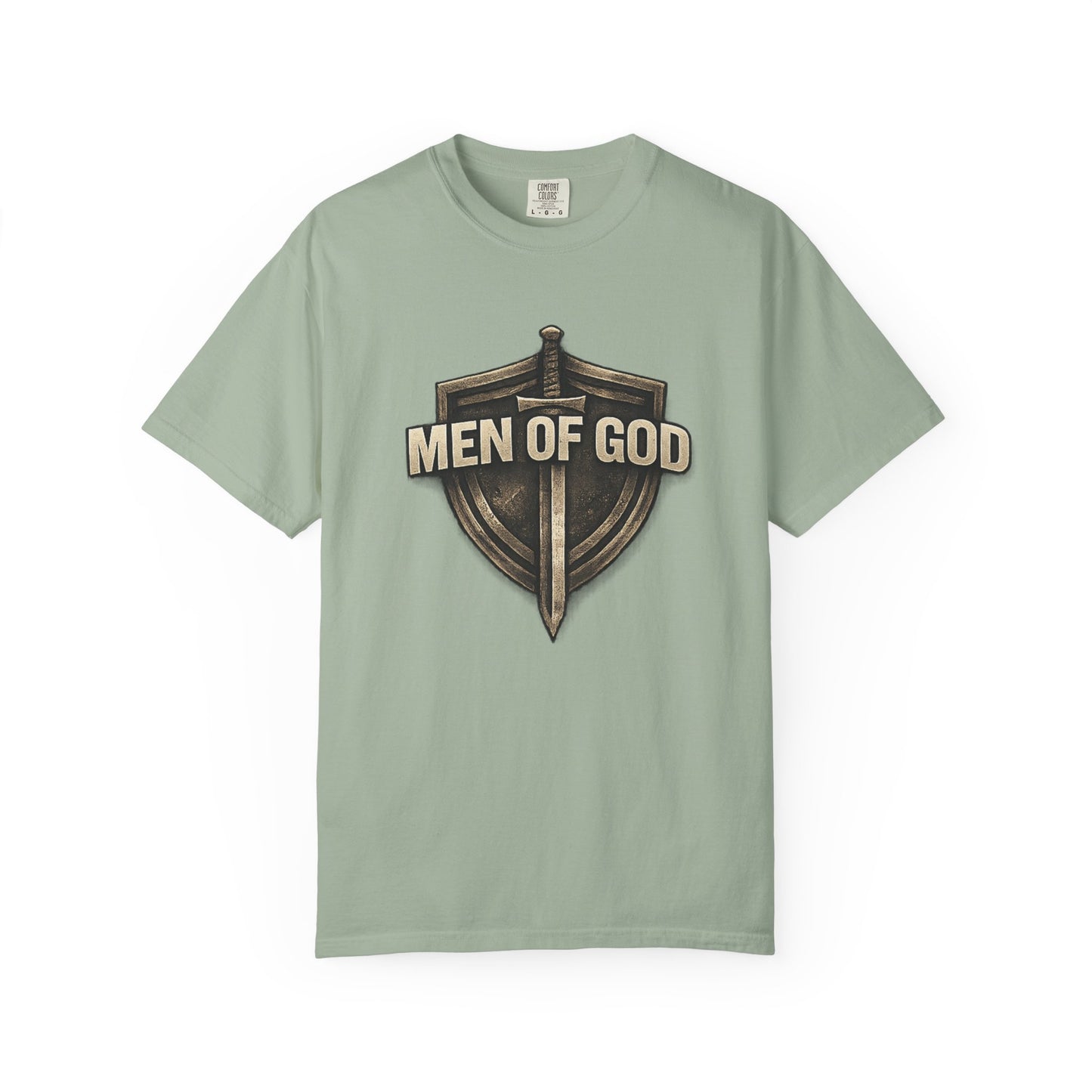 Men of Valor Shield T-Shirt — 'Stand' Vintage Military Patch Tee
