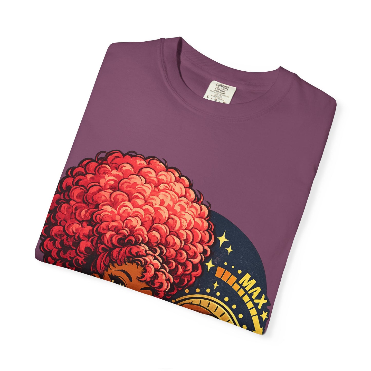 Afro Music Girl T-Shirt — 'Make Time' Vintage Tee