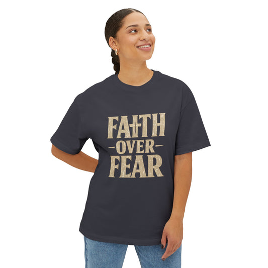 Faith Over Fear T-Shirt — Inspirational Christian Tee