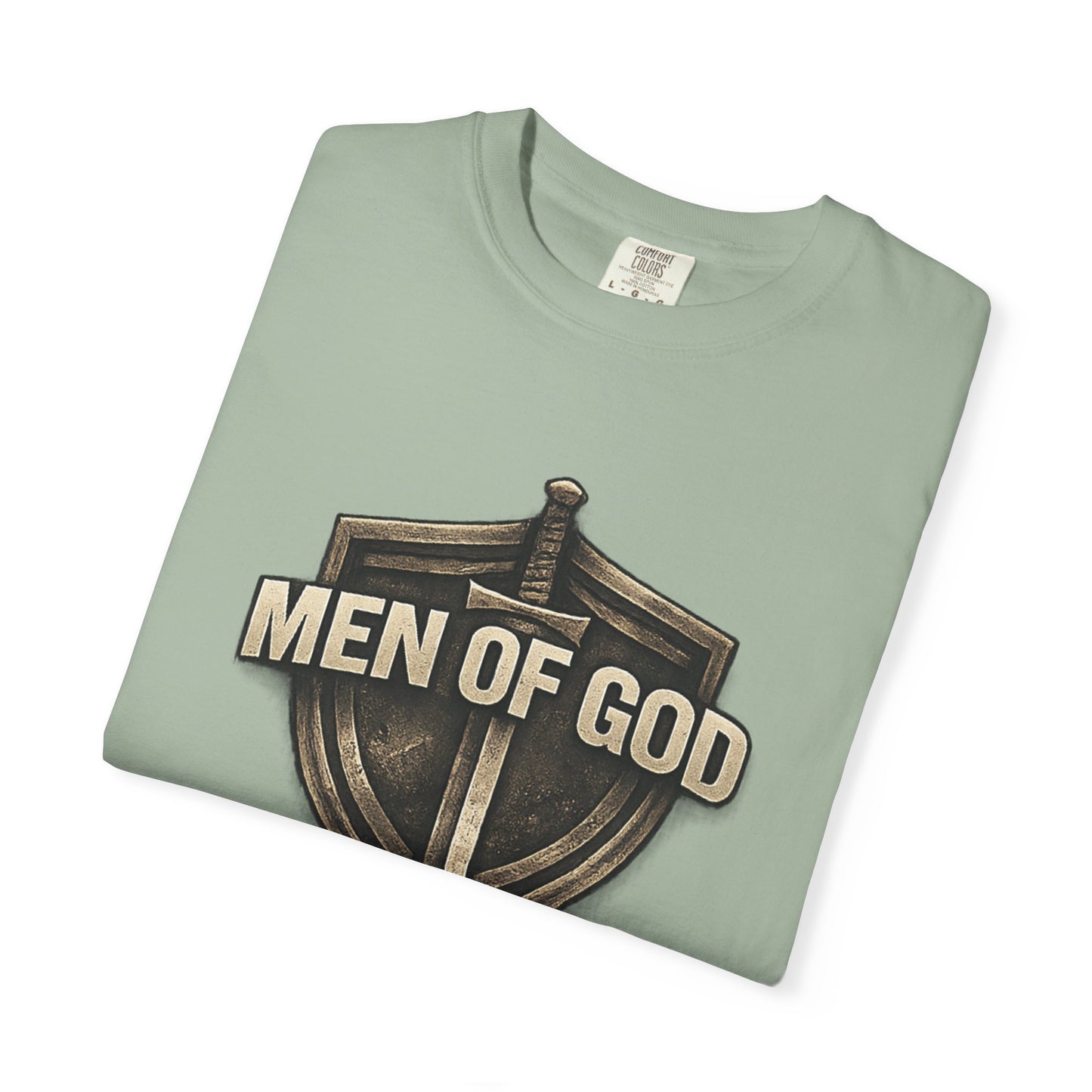 Men of Valor Shield T-Shirt — 'Stand' Vintage Military Patch Tee