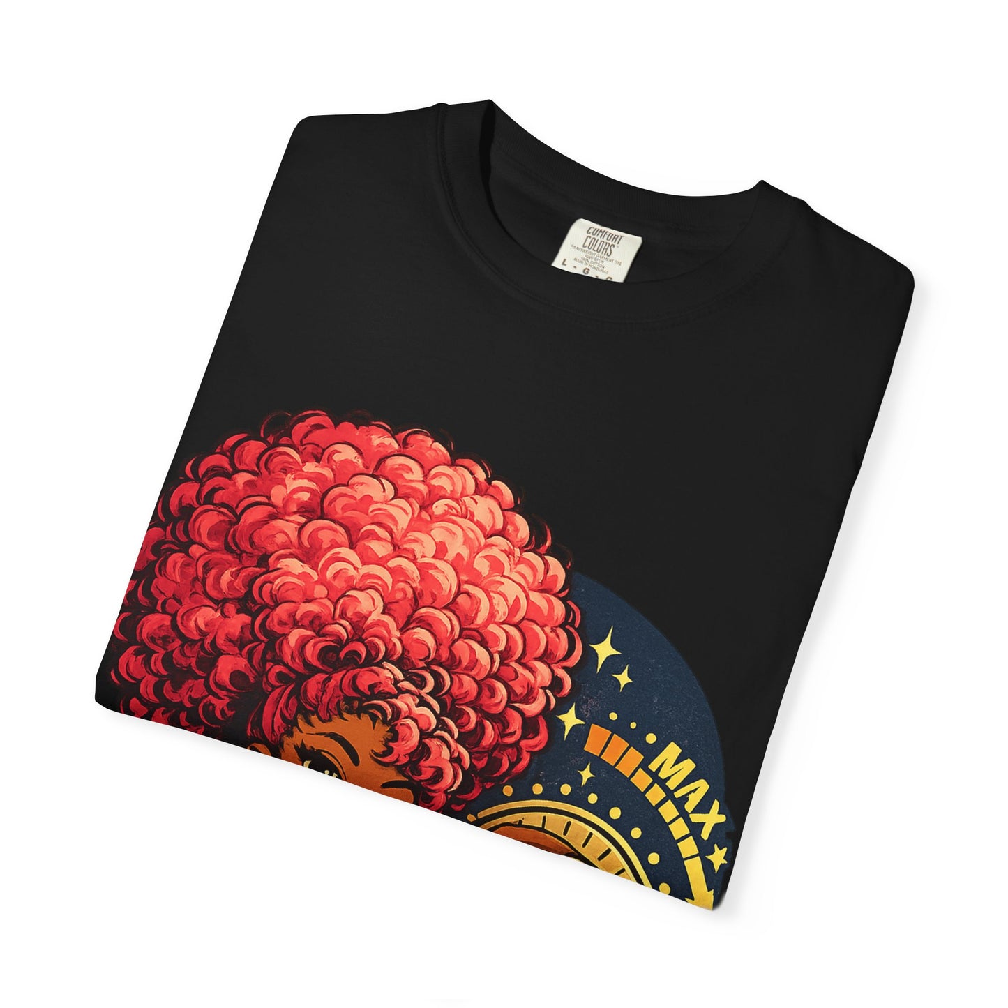 Afro Music Girl T-Shirt — 'Make Time' Vintage Tee