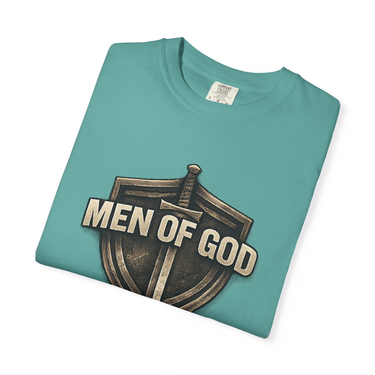 Men of Valor Shield T-Shirt — 'Stand' Vintage Military Patch Tee